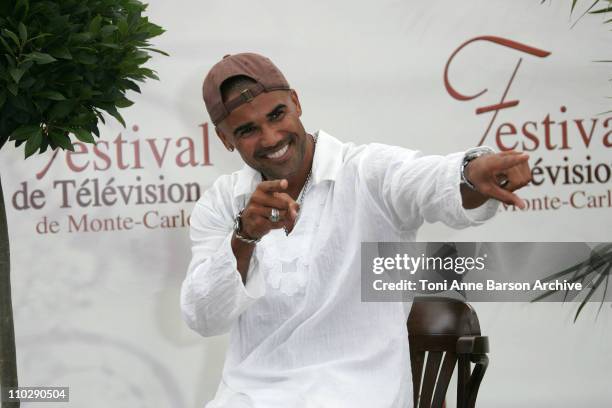 Shemar Moore during 2007 Monte Carlo Television Festival - "Criminal Minds" Shemar Moore and Mandy Patinkin Photocall at Grimaldi Forum in Monte...