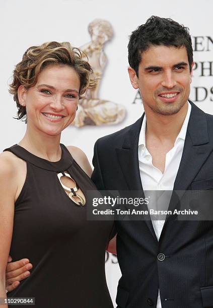 Aurelie Bargeme and Stephane Metzger during 2007 Monte Carlo Television Festival - Closing Ceremony & Gold Nymph Awards - Arrivals at Grimaldi Forum...