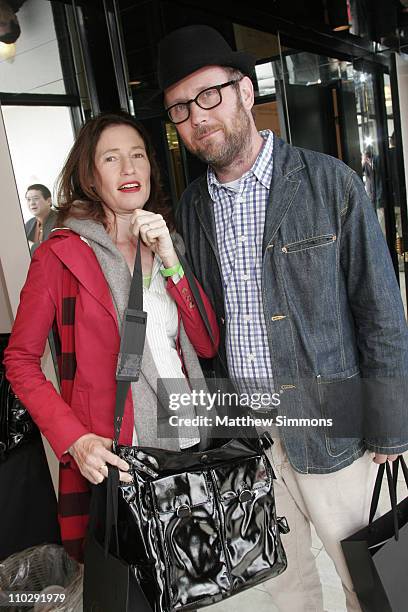 Valerie Faris and Jonathan Dayton during Primary Action's Liberace 2007 Oscar Suite - Day 1 at Liberace Penthouse in Beverly Hills, California,...