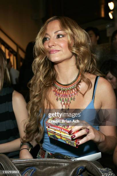 Drea De Matteo during Olympus Fashion Week Spring 2007 - Charlotte Ronson - Front Row and Backstage at The Chemist's Club at the Dylan Hotel in New...