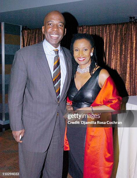 Dan Gasby and B. Smith during Lincoln Center Institute for the Arts in Education Annual Benefit - February 27, 2007 at The Rainbow Room in New York...