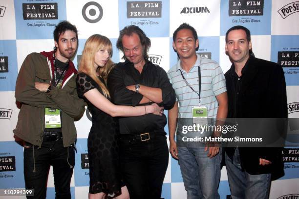 Ti West, Alexi Wasser, Larry Fessenden, director, Peter Phok and Jeff Grace