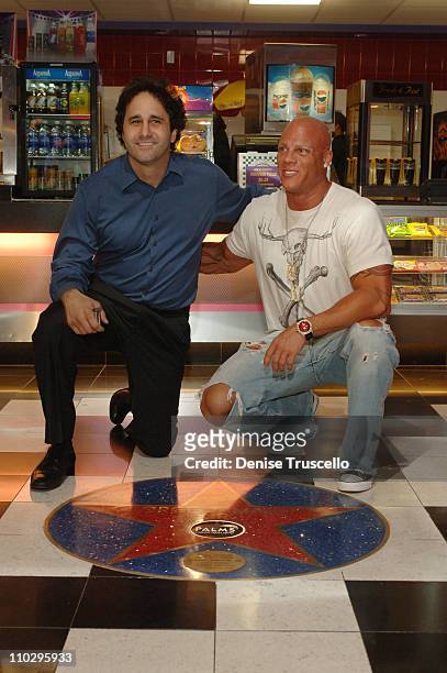 George Maloof and Johnny Brenden during George Maloof Star Dedication at Brenden Theaters at The Palms Hotel and Casino Resort at Brenden Theaters at...
