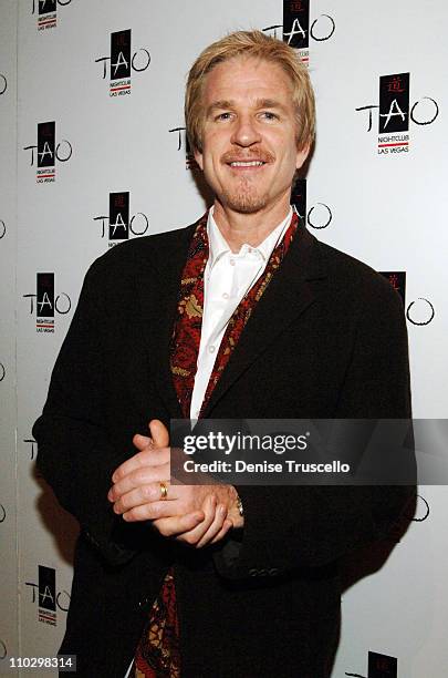 Matthew Modine during Matthew Modine Celebrates Birthday at TAO Asian Bistro - Red Carpet at The Venetian Resort Hotel and Casino at TAO Asian Bistro...