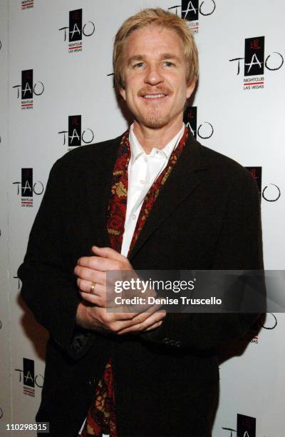 Matthew Modine during Matthew Modine Celebrates Birthday at TAO Asian Bistro - Red Carpet at The Venetian Resort Hotel and Casino at TAO Asian Bistro...