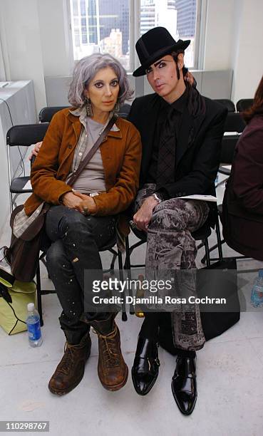 Lauren Ezersky and Patrick McDonald during Olympus Fashion Week Spring 2007 - Yeohlee - Front Row and Backstage at 340 Madison Ave. In New York City,...