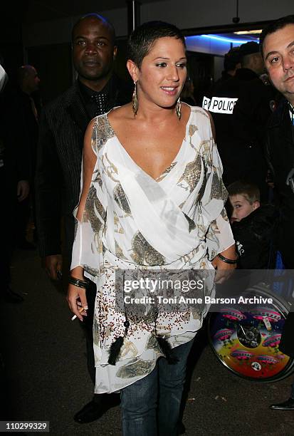 Diam's during 2007 NRJ Music Awards - After Show Departure in Cannes, France.