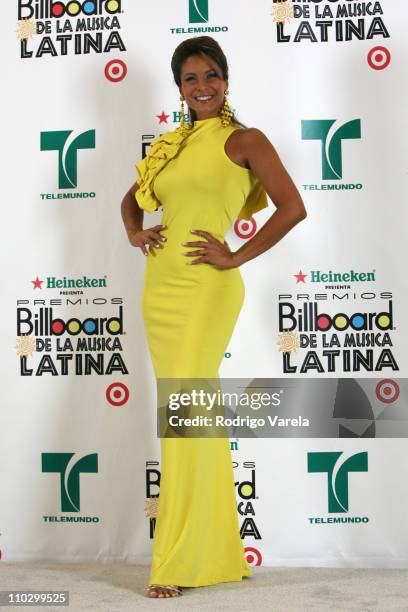 Lorena Rojas during Billboard Latin Music Conference and Awards 2007 - Press Room at Bank United Center in Coral Gables, Florida, United States.