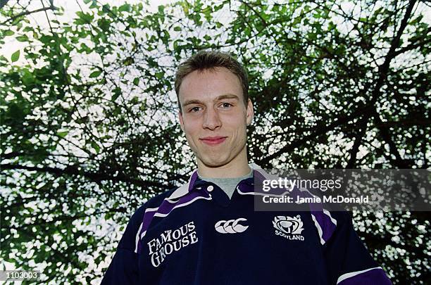 Portrait of Andrew Henderson of Scotland during a photoshoot held before the forthcoming Lloyds TSB Six Nations Championship match between Italy and...