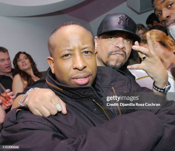 Premier and Ice-T during Ice T and Coco Host Smooth Magazine Cover Party at Boulevard - January 22, 2007 at Boulevard in New York City, New York,...