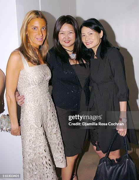 Dori Cooperman, Susan Shin and Vivienne Tam during Launch of Design 21: Social Design Network at Fellissimo Townhouse in New York City, New York,...