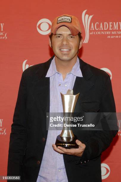 Rodney Atkins during 42nd Academy of Country Music Awards - Press Room at Las Vegas in Las Vegas, Nevada, United States.