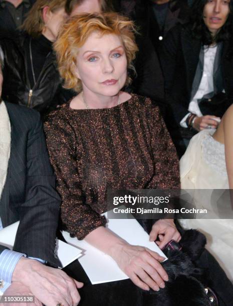 Deborah Harry during Mercedes-Benz Fashion Week Fall 2007 - Marc Jacobs - Arrivals at New York State Armory in New York City, New York, United States.