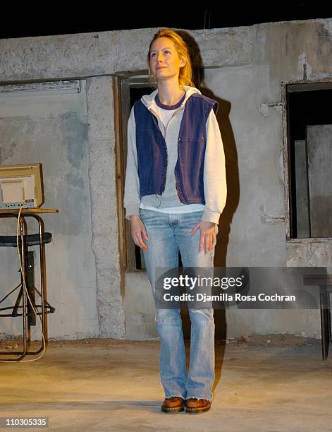 Megan Dodds during Opening Night of My Name is Rachel Corrie - Curtain Call at The Minetta Lane Theatre in New York City, New York, United States.