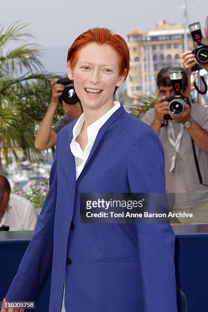 Tilda Swinton during 2007 Cannes Film Festival - "The Man From London" Photocall at Palais des Festival in Cannes, France.