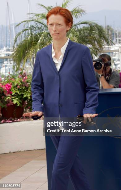 Tilda Swinton during 2007 Cannes Film Festival - "The Man From London" Photocall at Palais des Festival in Cannes, France.