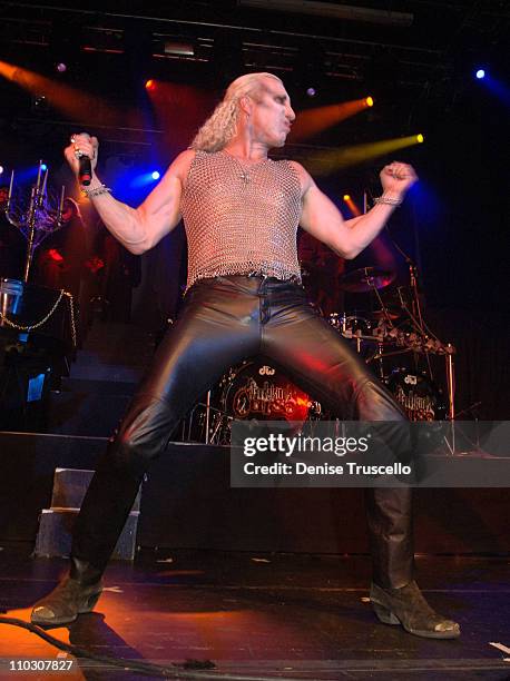 Dee Snider with Van Helsing's Curse during Dee and Suzette Snider's Vow Renewal by Penn Jillette Featuring Van Helsing's Curse at The Joint at The...