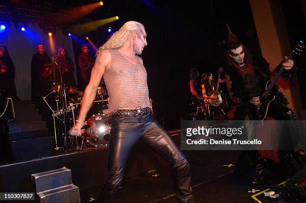 Dee Snider with Van Helsing's Curse during Dee and Suzette Snider's Vow Renewal by Penn Jillette Featuring Van Helsing's Curse at The Joint at The...