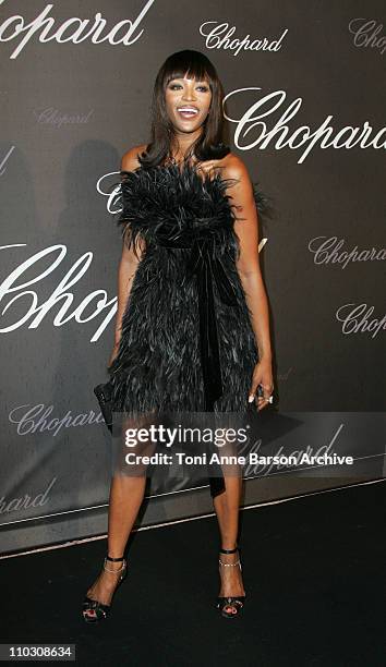 Naomi Campbell during 2007 Cannes Film Festival - Chopard Trophy Presentation at Roaeraie du Port Canto in Cannes, France.