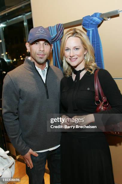 Billy Dec & Laura Linney at TODS 2007 Collection during Laura Linney Hosts TODS 2007 Collection at TODS on 121 East Oak Street in Chicago, Illinois,...