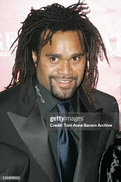 Christian Karembeu during "Cabaret," Le Musical de Broadway Live Premiere - Arrivals at Les Folies Bergeres in Paris, France.