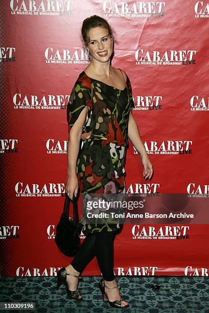 Florence Darel during "Cabaret," Le Musical de Broadway Live Premiere - Arrivals at Les Folies Bergeres in Paris, France.