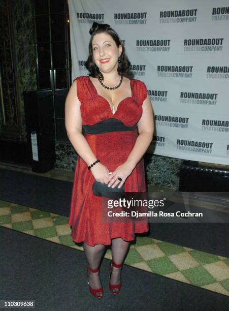 Ashlie Atkinson leaves "The Ritz" Broadway Opening Night at Roundabout Theatre Company's Studio 54 on October 12th, 2007 in New York City, New York.