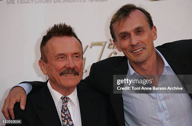 Robert Knepper and his Father during Monte Carlo Television Festival 2007 - Opening Night Arrivals at Grimaldi Forum in Monte Carlo, Monaco.