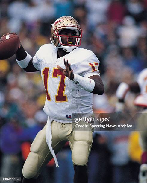 May 02, 1993 - Georgia, Georgia, USA - CHARLIE WARD, Florida State Quarterback in 1993 against Notre Dame.