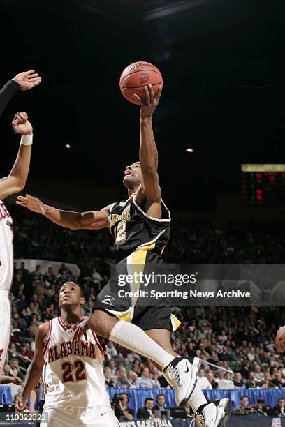 College Basketball - University of Wisconsin-MIlwaukee Ed McCants against Alabama during the first round of the NCAA Tournament on March 17, 2005 in...