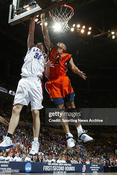 Men's Basketball Championship - Kansas against Bucknell during the First Round of the NCAA tournament in Oklahoma City, OK on Friday, March 18, 2005.