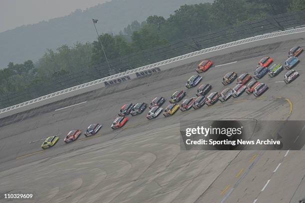 May 01, 2005; TALLADEGEA, AL, USA; tow truck Shane Hmiel during for the BUSCH Series Aaron's 312 race on April 30, 2005 in Talladega, Ala. Martin...