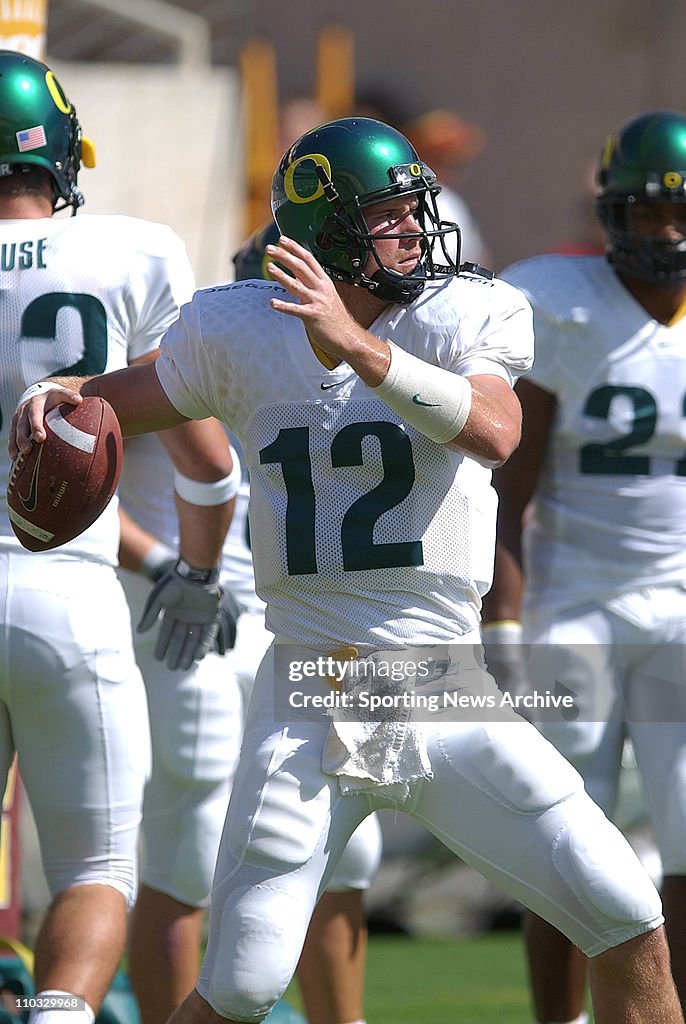 Jason Fife of the Oregon Ducks during the Ducks 59-14 loss to the ...