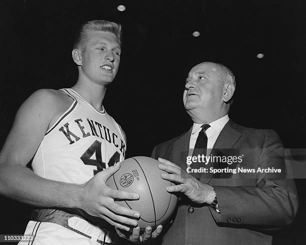 Adolph Rupp Coach University of Kentucky With Charles ''Cotton'' Nash.