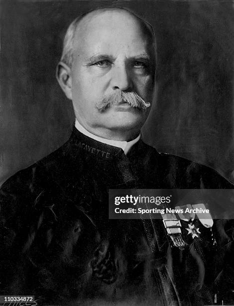 Onetime National League president Col. Abraham G. Mills in ca. 1883. Mills also chaired the commission which determined that Abner Doubleday invented...