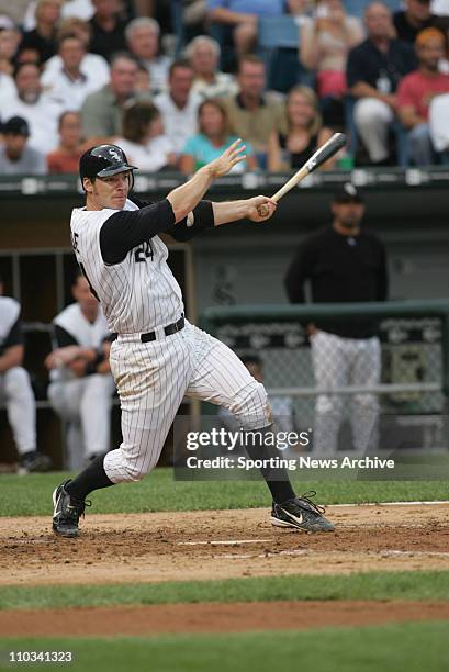 Boston Red Sox against Chicago White Sox Joe Crede in Chicago, Ill., on July 23, 2005. The Red Sox won 3-0.