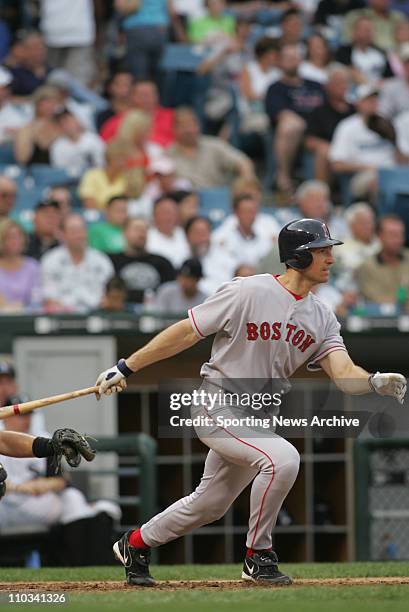 Boston Red Sox John Olerud against Chicago White Sox in Chicago, Ill., on July 23, 2005. The Red Sox won 3-0.