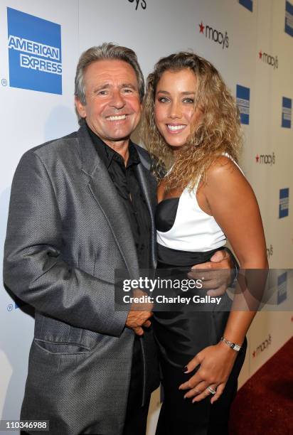 Musician Davy Jones and wife Jessica Pacheco arrive at the Macy's Passport gala held at Barker Hangar on September 24, 2009 in Santa Monica,...