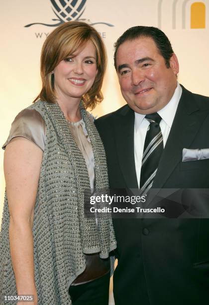 Chef Emeril Lagasse and wife Alden Lovelace arrive at the 14th annual Andre Agassi Foundation for Education's Grand Slam for Children benefit concert...