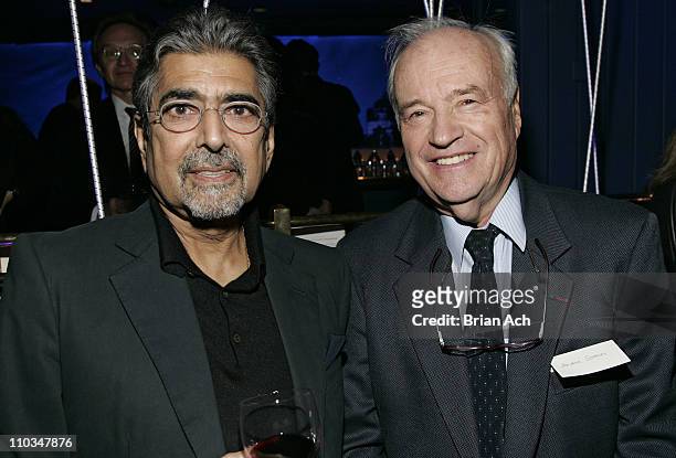 Sonny Mehta and Andre Solmer at the Bon Appetit Supper Club hosts tribute dinner for Knopf editor Judith Jones on October 30 at the Bon Appetit...
