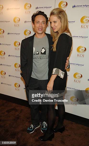 Actor/comedian Chris Kattan and model Sunshine Tutt arrive at the grand opening of KOI Las Vegas at The Planet Hollywood Resort & Casino on November...