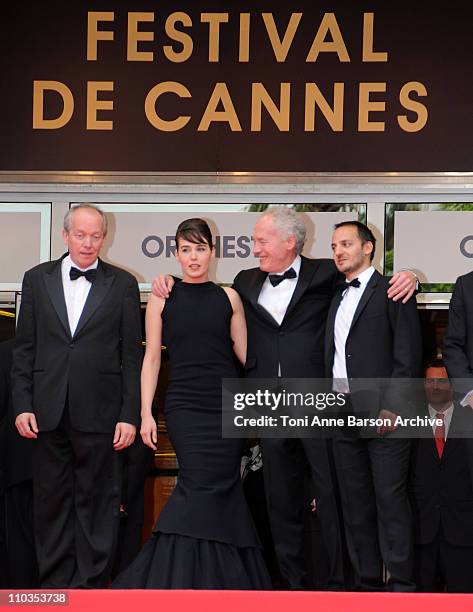 Co-director Luc Dardenne, actress Arta Dobroshi, co-director Jean-Pierre Dardenne and actor Jeremie Renier attend "Le Silence de Lorna" premiere at...