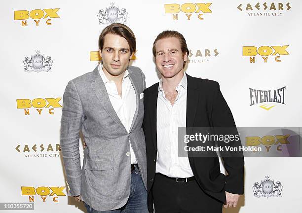 Anthony Coppers and Jed Weinstein attend BOX NYC at Roseland Ballroom on April 15, 2010 in New York City.