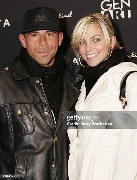 Billy Dec and Kat Stephens attend the Gen Art Fresh Faces Party hosted by Seven Jeans at the Sky 360 Lounge on January 18, 2008 in Park City, Utah.