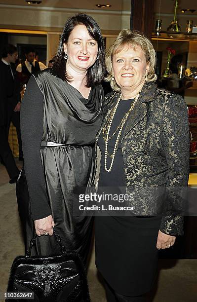 Geraldine Moralie and Mary Gleason during the In Store event with BET Network Honoring Lisa Ellis hosted by Judith Leiber at the Judith Leiber Store...