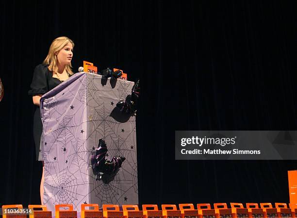 Jenna Bush speaks to students about her trip to Latin America and the AIDS epidemic she witnessed there at Eagle Rock High School October 31, 2007 in...