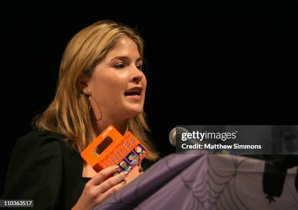 Jenna Bush speaks to students about her trip to Latin America and the AIDS epidemic she witnessed there at Eagle Rock High School October 31, 2007 in...