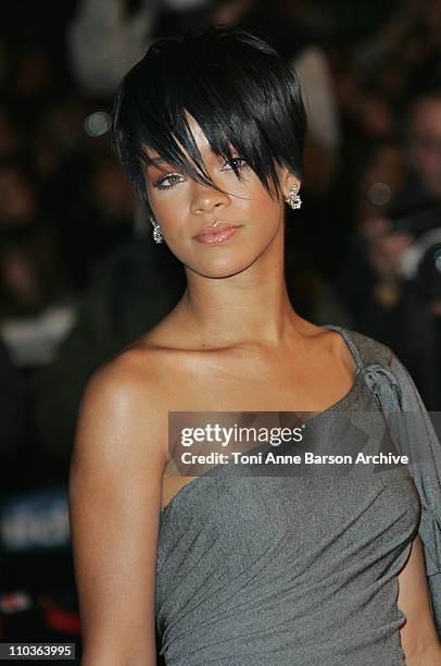 Singer Rihanna arrives at the 2008 NRJ Music Awards at the Palais des Festivals on January 26, 2008 in Cannes, France.