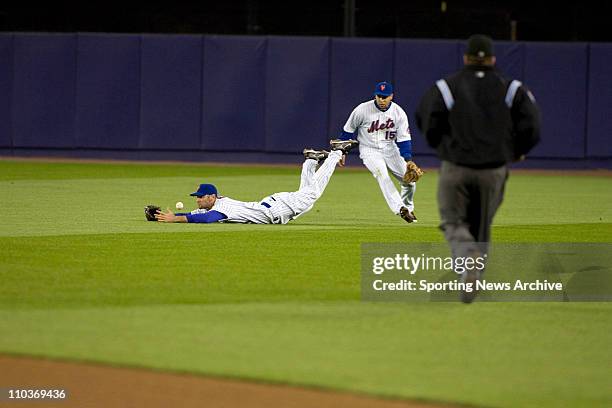 May 20, 2007 - New York, NY, USA - SHAWN GREEN & CARLOS BELTRAN during the New York Yankees against New York Mets at Shea Stadium in New York. The...