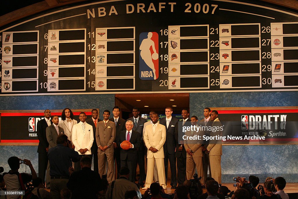 2007 Draft Class Jun 28, 2007 - New York, NY, USA - The 2007 NBA Draft at the WaMu ...